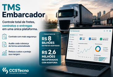 TMS Embarcador: pare de pagar a mais em frete e recupere margem perdida na logística TMS Embarcador: pare de pagar a mais em frete e recupere margem perdida na logística